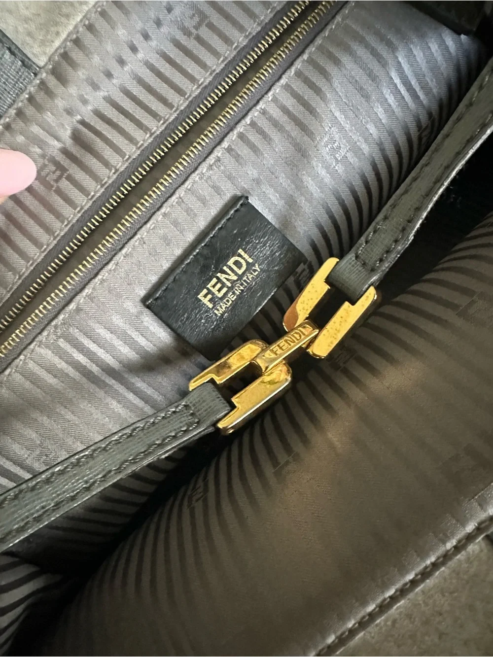 Fendi 2Jours Leather Satchel